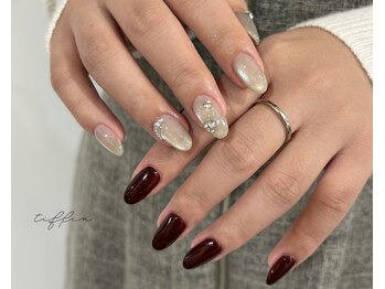 ネイルサロン ティフィン(tiffin)/~きれいめ冬ネイル~