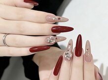 ベストネイル 渋谷109前店(Best Nail)/長さ出し持ち込みデザインネイル