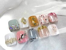 プティ アイビューティ 京橋店(peTiT eyebeauty)/親指アート　フットネイル