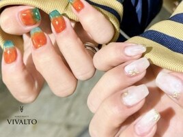 ニュアンスネイル/左右非対称