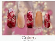 カラーズ荻窪 ネイルラウンジ(Colors Ogikubo Nail Lounge)/ボルドー×ニュアンス×ミラー