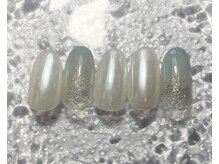 ミュウネイル(miu_nail)/オーロラ×カラーグラデーション