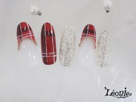 チェックフレンチデザイン