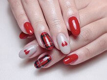 寺子屋ビューティーズ(寺子屋Beauty's)/冬といえば赤！　ハートネイル