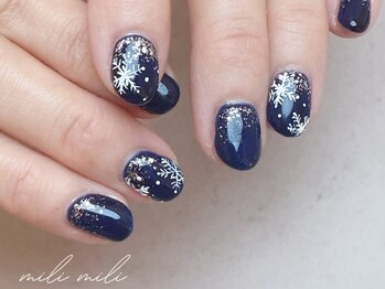 ミリ ミリ(mili mili)/雪の結晶ネイル