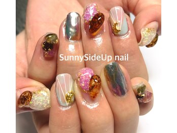サニーサイドアップ ネイル(Sunny SideUp nail)/Candy pop nail