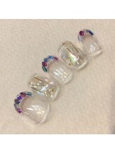 クリスタルネイル ボンベルタ橘店(CRYSTAL NAIL)/リーフホロネイル