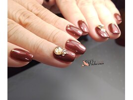 パールブラウンにSWAROVSKI♪