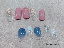 ネイルサロン 爪吉/クリアベースで透明感を♪