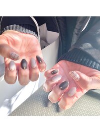 パラジェル　チェックネイル