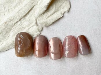 アイネイルズ 梅田店(I nails)/ピンクミラーラメぷっくり¥9200
