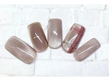 アルセア 上野御徒町店(Alcea)/マグネットネイル　チェック　