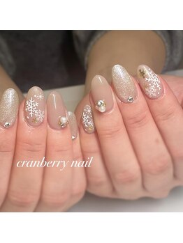 クランベリーネイル 代官山 恵比寿(cranberry nail)/冬ネイル