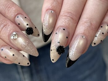 ネイルズカフェアン 姫路駅前店(nails cafe an)/dot×French
