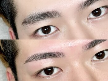 オンリーケア 長堀橋店(ONLY CARE)の写真/【どんな眉が似合うか分からない方に◎】メンズ眉のお悩み解消!!清潔感のある似合わせデザインをご提案★