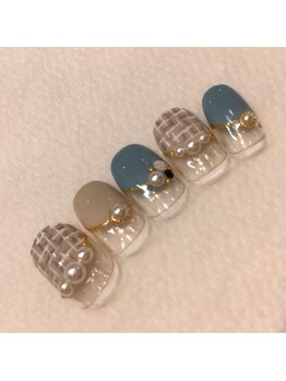 クリスタルネイル ボンベルタ橘店(CRYSTAL NAIL)/丸フレンチ