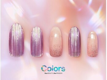 カラーズ荻窪 ネイルラウンジ(Colors Ogikubo Nail Lounge)/【 バカラ風オーロラネイル】