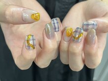 インザピンクリリー(in the pink LILY)/チェックネイル