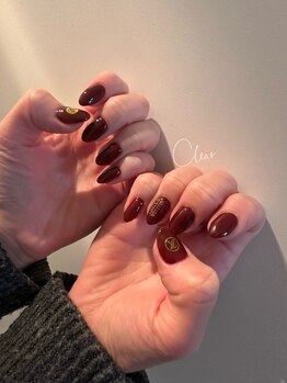 クリア(Clear)/bordeaux × LV