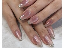 パーミル アイ アンド ネイル クマモト(permille ‰ eye&nail Kumamoto)/マグネット×ミラーフレンチ