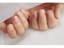 ネイル フライガール(nail FLY GIRL)/ちび爪さん☆インクでフラワー