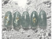 ミュウネイル(miu_nail)/ニュアンス×金箔