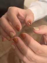 シンメ(SIMME)/ベージュ×オレンジ