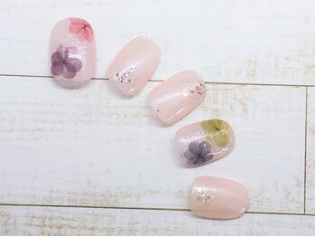 ザ アール ネイル カンパニー(the R nail company)/シェラック定額アートC￥9350