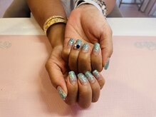 クイーン(Queen)/ラメグラデーション