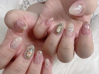 トイロ 西院店(TOIRO)/《持ち込み》大理石風ネイル