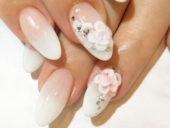サロン ド ワカ(Salon de WAKA)/ブライダル３Dフラワーネイル