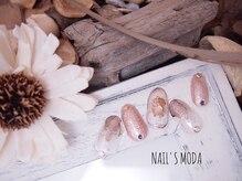 ネイルズ モダ(NAIL'S MODA)/3月定額デザイン/ニュアンスnail
