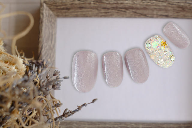 梅雨ネイル　ラメ　【11262】