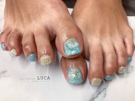 M-470 大人可愛い天然石ネイル
