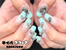 ネイルマフィア 原宿(NAIL MAFIA)/ライトグリーン/メタルパーツ