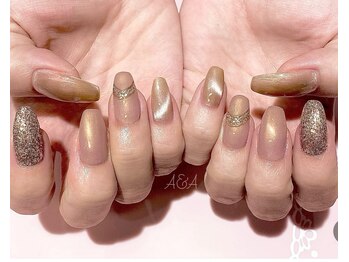 アイラッシュサロン エーアンドエー(eyelash salon A&A)/3月定額ハンドベージュネイル