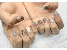 ネイルベースキュウロク(NAILBASE96)/ニュアンスターコイズネイル