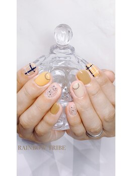 レインボートライブドゥネイル(rainbow tribe deux NAIL)/チェックネイル