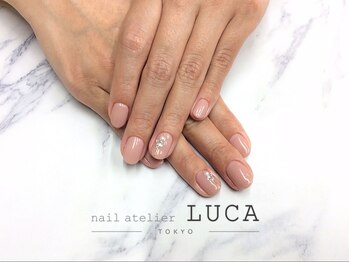 ネイルアトリエルカ(nail atelier LUCA)/s-45 大人上品パールネイル