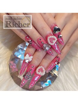 エスフィーネイルサロン リシェル(Esfy nailsalon Richer)/ピンクネイル