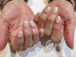 雪の結晶ネイル