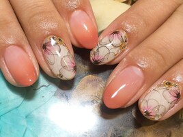 オフィス系水彩フラワー