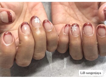 ボルドーラメフレンチデザイン