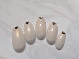 シンプルハートネイル