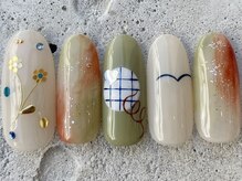 フリークネイル(FREAK Nail)/秋色ワイヤーフラワー ¥12000