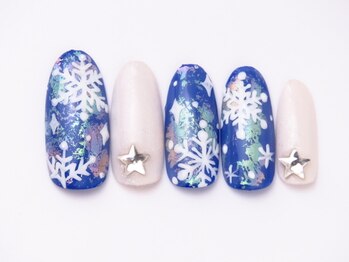 おしゃれ 雪の結晶ネイル Pg ネイリックス 栄ガスビル Nailx のフォトギャラリー ホットペッパービューティー