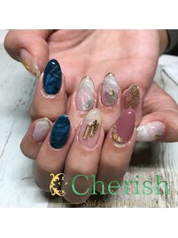 大理石ネイル