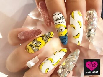 キャラ3dスカルプ180円 渋谷 Pg ネイルサロン ネイルズゴーゴー 渋谷店 Nailsgogo のフォトギャラリー ホットペッパービューティー