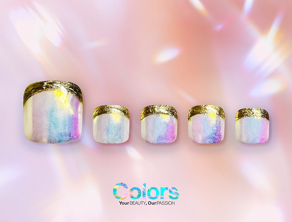 2026年冬トレンド】ミラーフレンチ フットのネイルデザイン集｜人気順