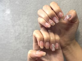 マグネット×蝶ネイル